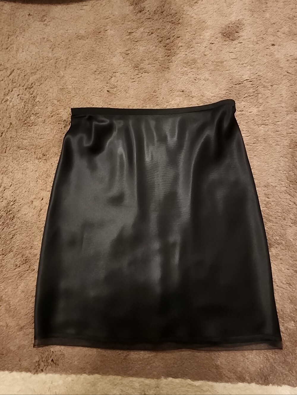 J.Crew Gwen knee-length slip skirt in viscose charmeuse, Sz S